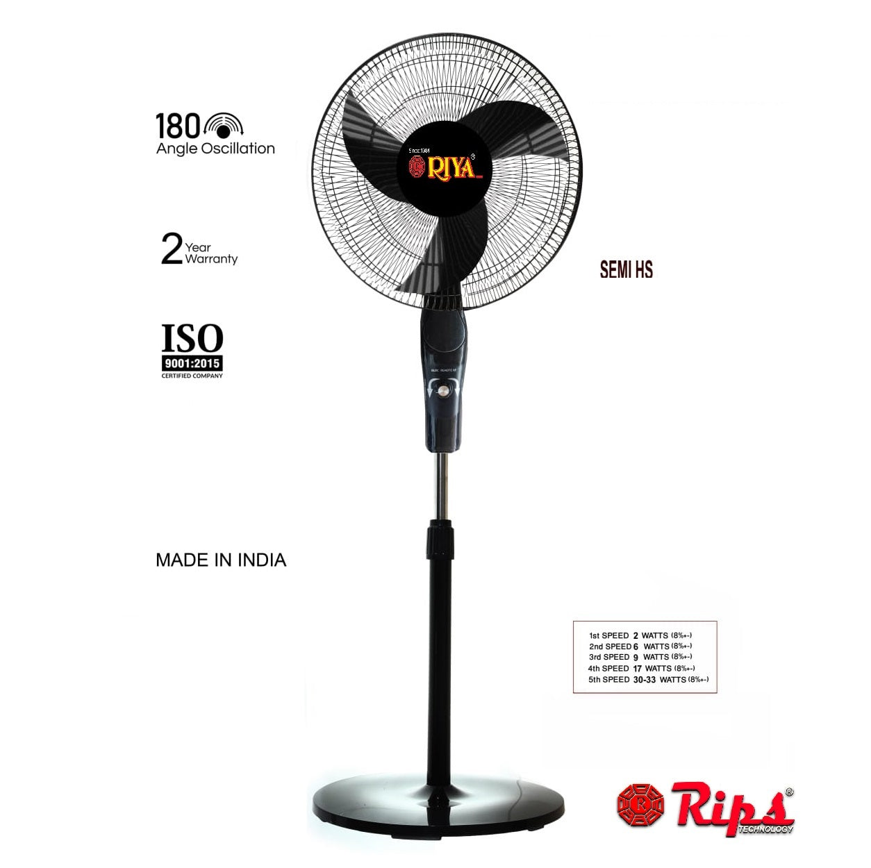 AC STAND FAN 16'' With/Without REMOTE